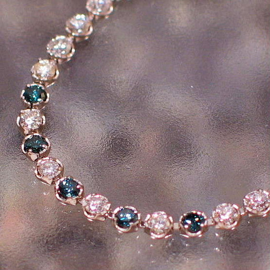 Pt850 Diamond Bracelet 2.18cts