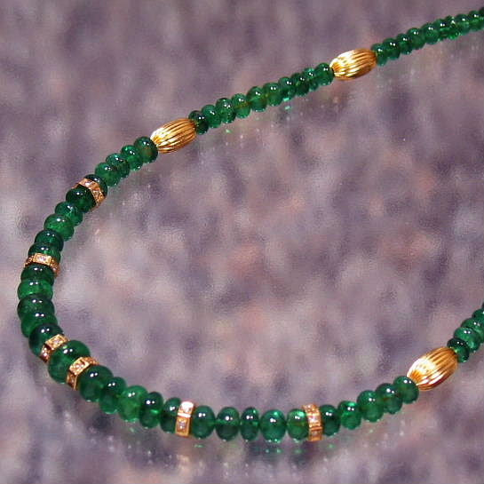 K18 Emerald Necklace 57.60cts