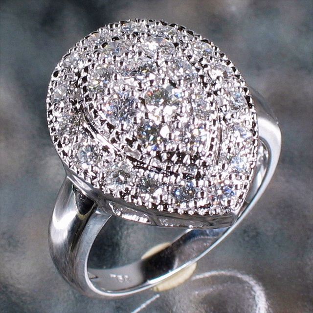 K18WG Diamond 1.35cts Ring