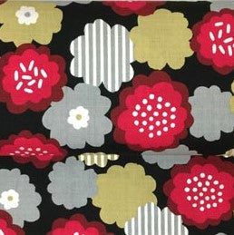 【生地A】北欧モダンフラワー