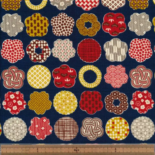 【生地B】花柄ドビー