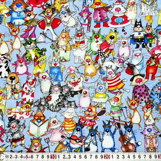 【生地A】仮装したネコ達