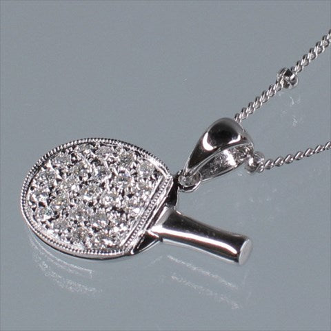 【GEM RACKET】 K18WG Pendant Diamond