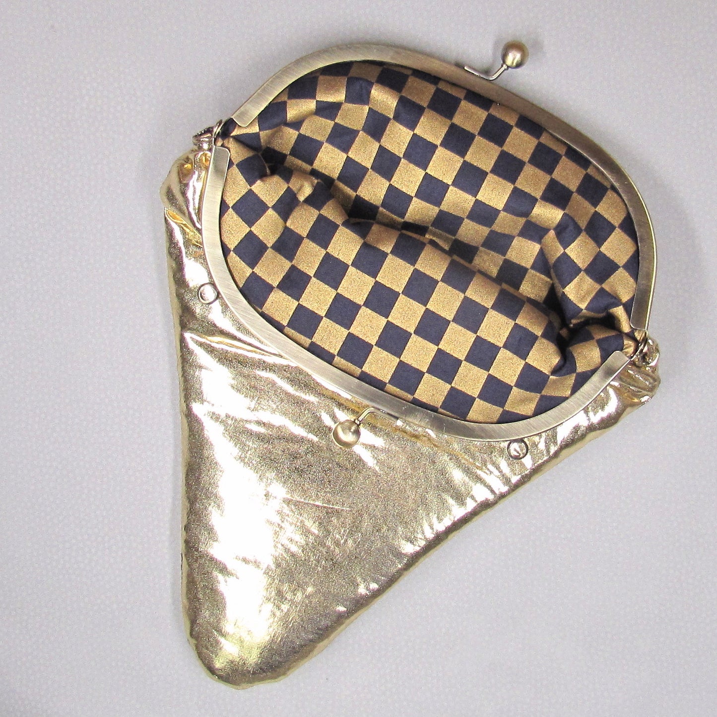 【がま口】 マツケンGOLDと金襴市松