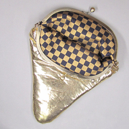 【がま口】 マツケンGOLDと金襴市松