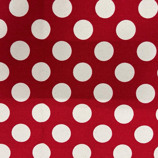 【生地A】ドット 帆布大柄