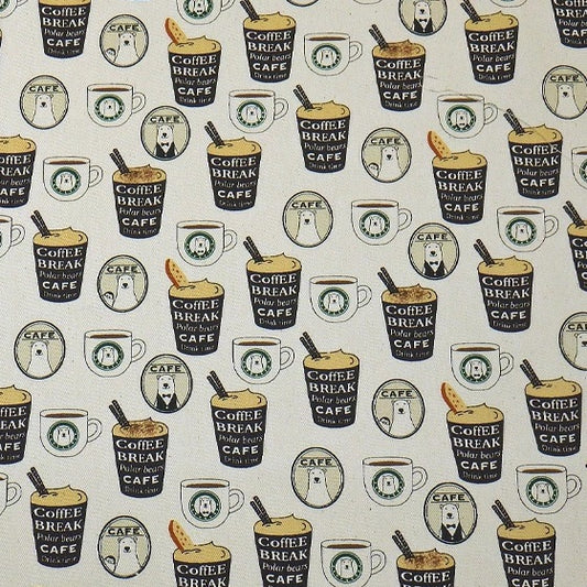 【生地A】ベアーコーヒーブレイク小柄