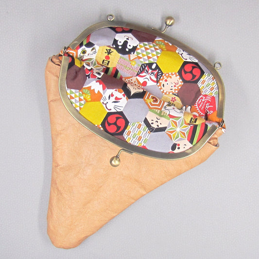 【がま口】Tyvek®と亀甲