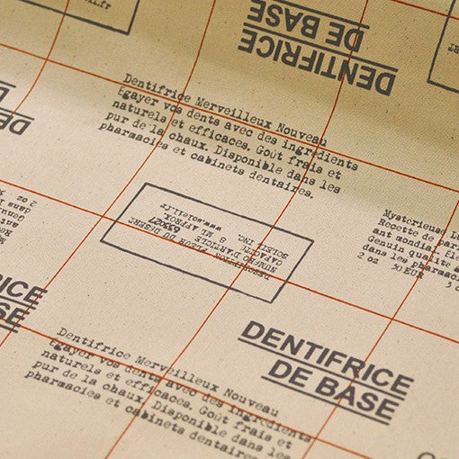 【生地A】フランス語テキスト 帆布