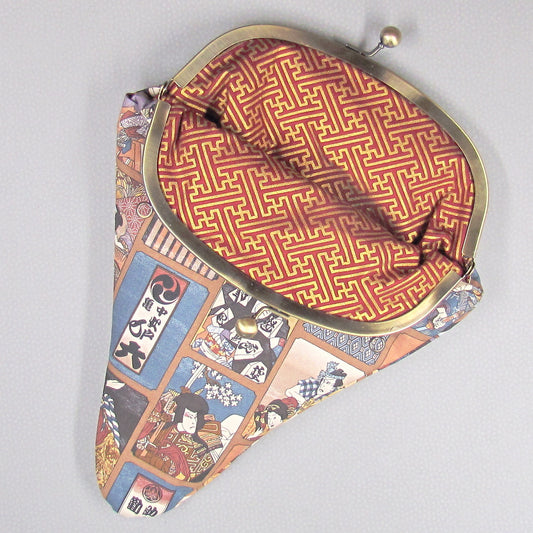 【がま口】 歌舞伎と紗綾形