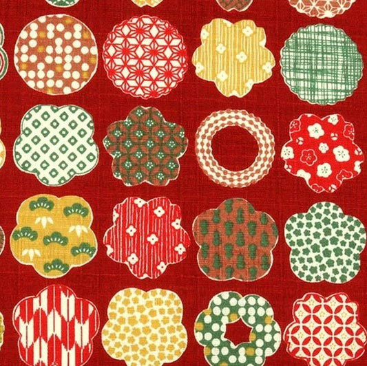 【生地A】花柄ドビー