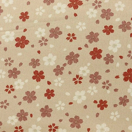 【生地A】桜 薄茶色