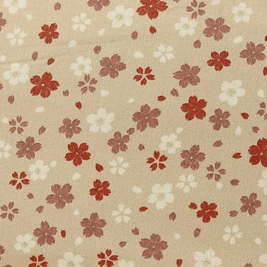 【生地B】桜 薄茶色