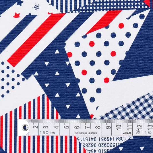 【生地A】トリコロールコラージュ