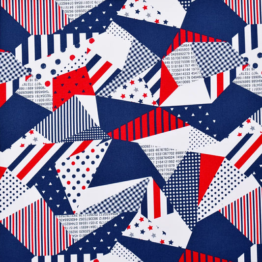 【生地A】トリコロールコラージュ