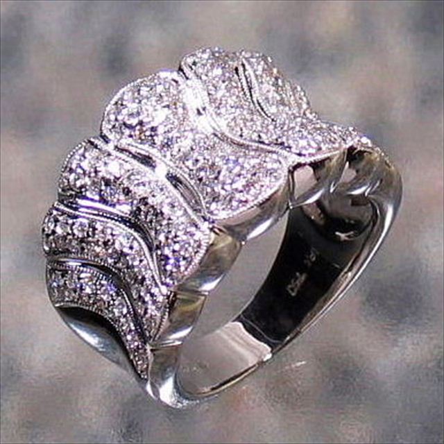 K18WG  Diamond 0.90ct Ring