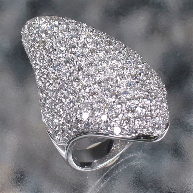 K18WG Diamond 3.60cts Ring