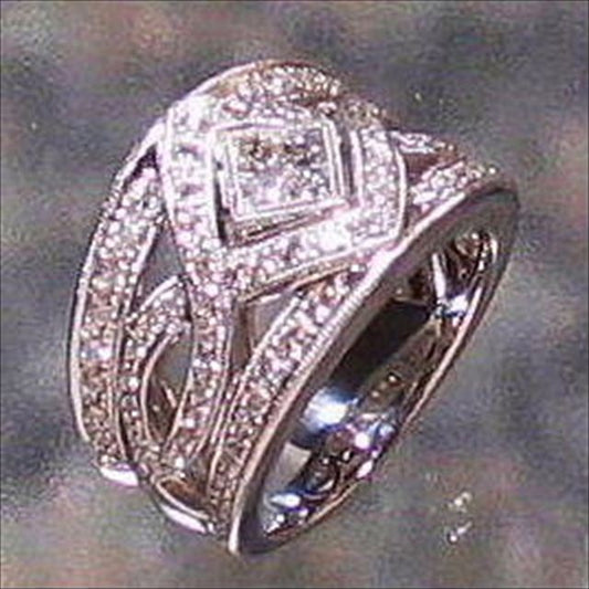 K18WG Diamond 1.08cts Ring