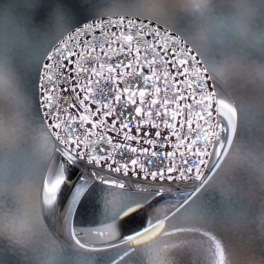 K18WG  Diamond 1.35cts Ring