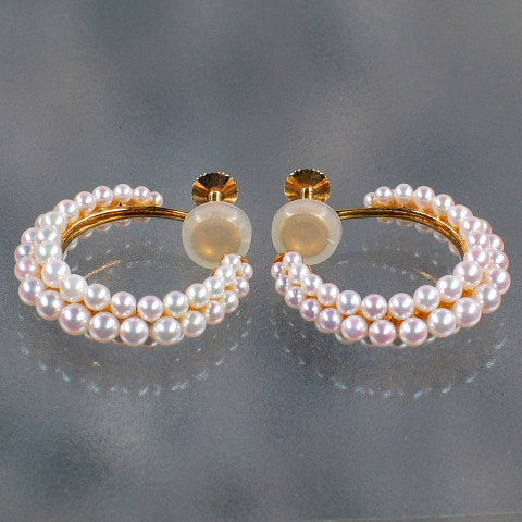 K18 アコヤ真珠イヤリング