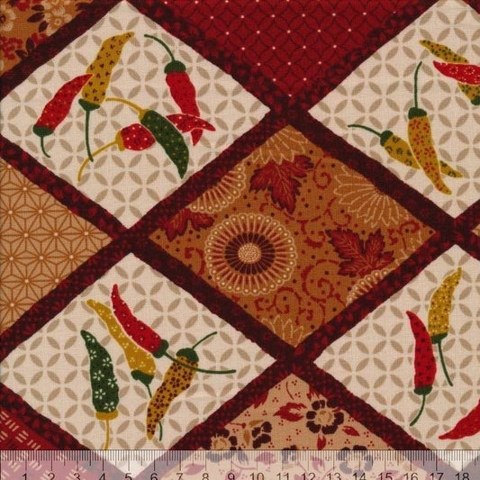 【生地A】エンジ唐辛子