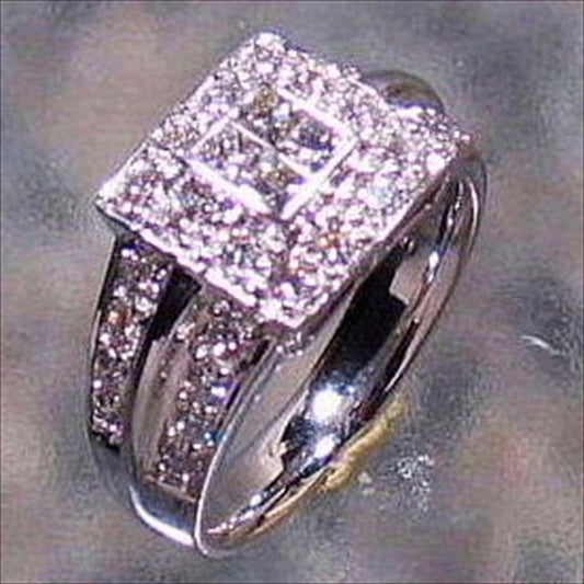PT900 Diamond 0.95ct Ring
