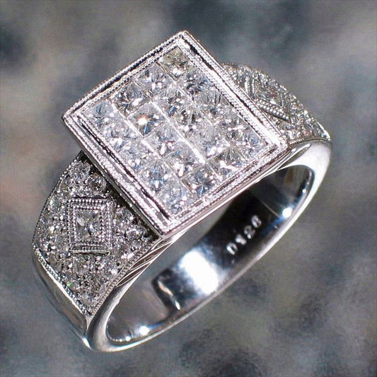 K18WG Diamond 1.28cts Ring