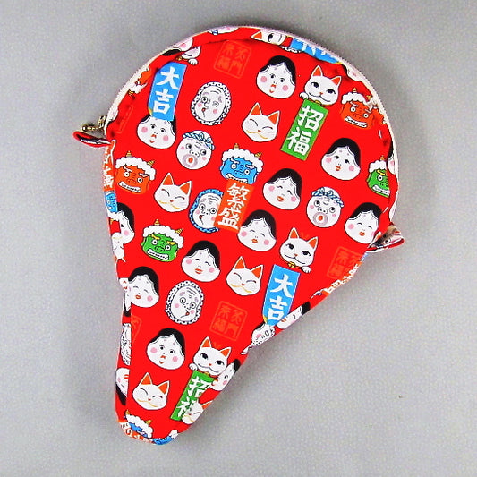 【ジッパー】 お面とドット