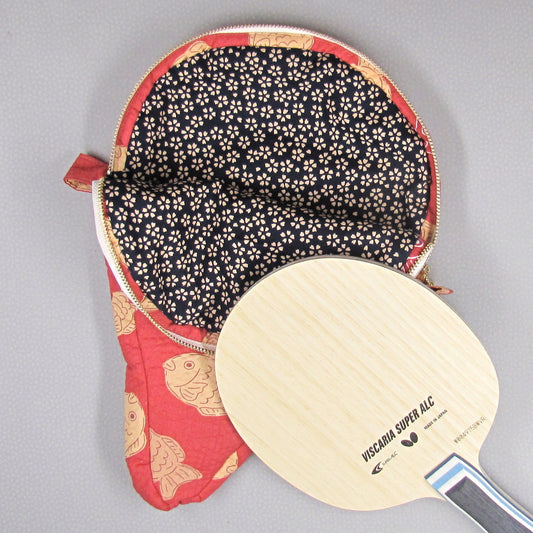 【ジッパー】 たい焼きと桜小紋