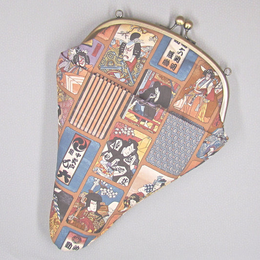 【がま口】 歌舞伎と紗綾形