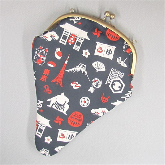 【がま口】 東京と縦縞